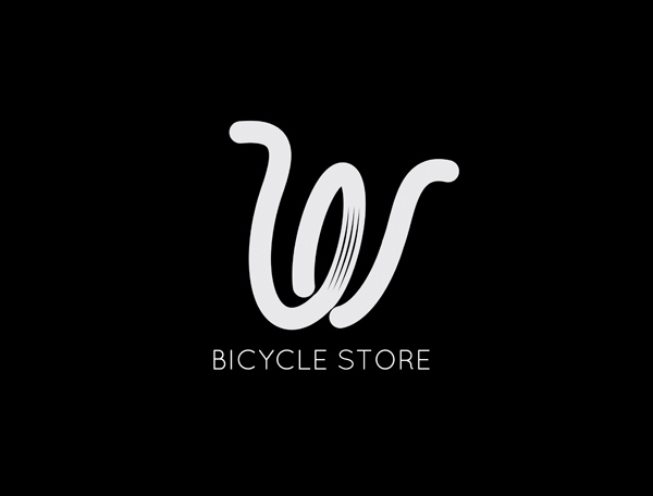 自行车店品牌On wheels标识设计欣赏