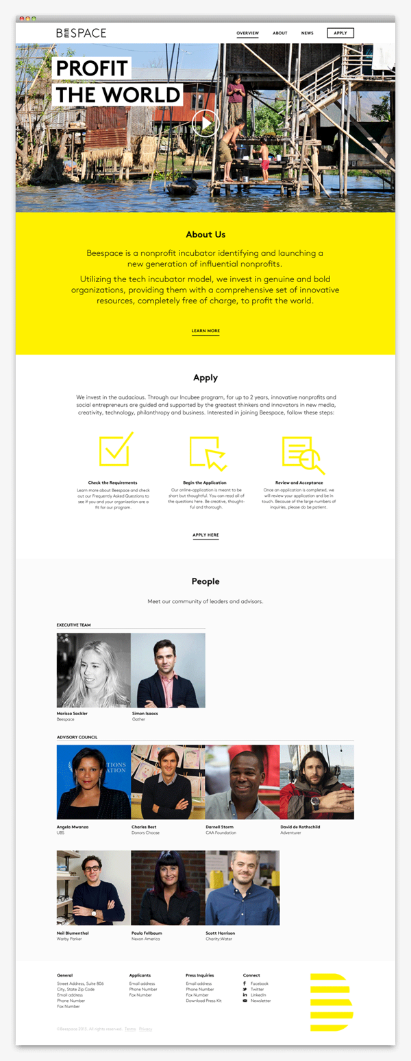 《Beespace》超牛逼的全套VI视觉、WEB、APP、标示、海报设计