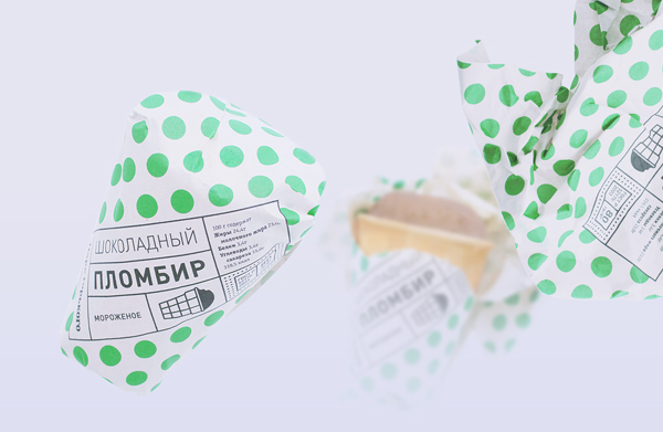 小清新的Gorky Park Icecream冰淇淋包装设计