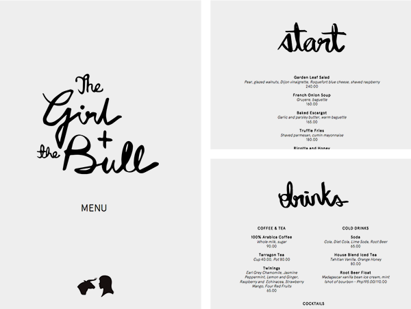 面包咖啡店The Girl + The Bull品牌形象设计学习