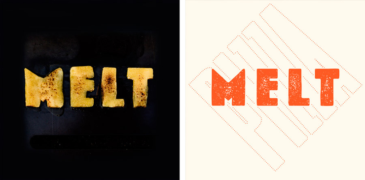 MELT - 比萨加盟店形象VI设计欣赏