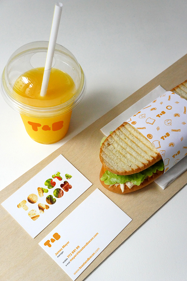 Toast & Bacon餐饮品牌形象vi设计
