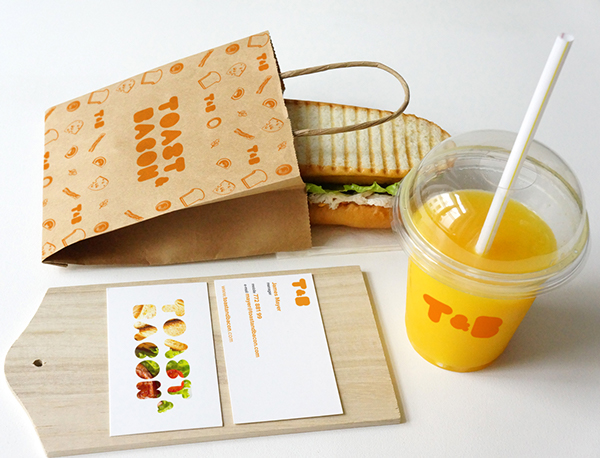 Toast & Bacon餐饮品牌形象vi设计