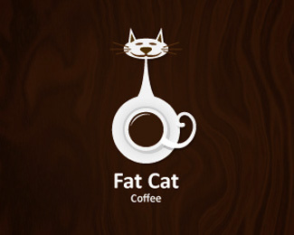 以猫为元素的logo设计