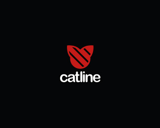 以猫为元素的logo设计