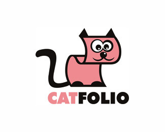 以猫为元素的logo设计