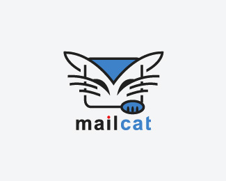 以猫为元素的logo设计