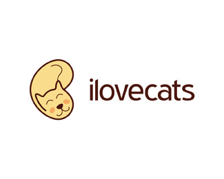 以猫为元素的logo设计