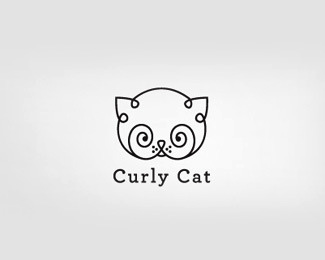 以猫为元素的logo设计