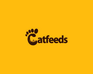 以猫为元素的logo设计
