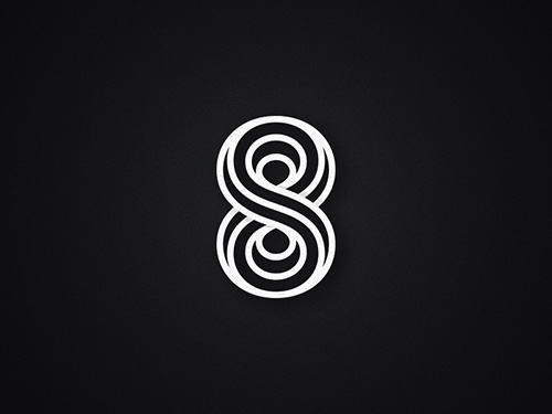 重叠风格logo设计