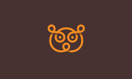 重叠风格logo设计