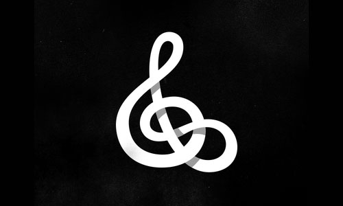 重叠风格logo设计