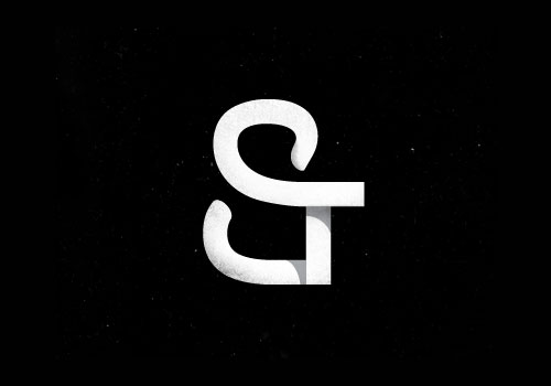 重叠风格logo设计