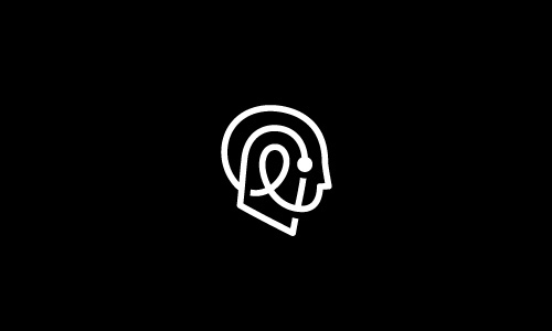 重叠风格logo设计