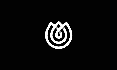 重叠风格logo设计