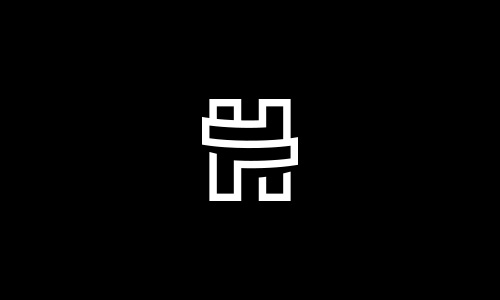 重叠风格logo设计