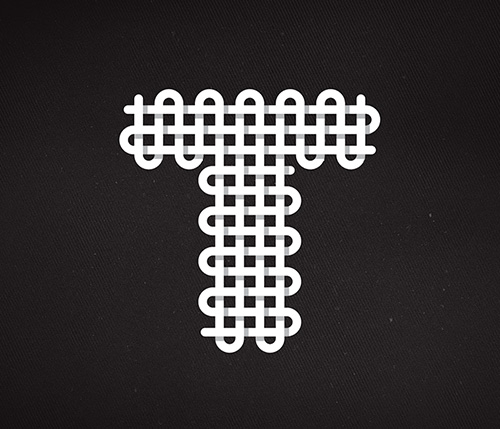 重叠风格logo设计