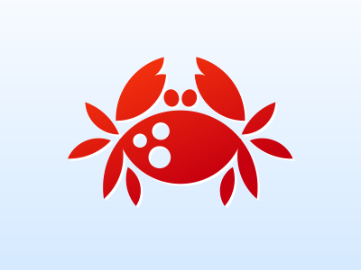 螃蟹元素logo作品