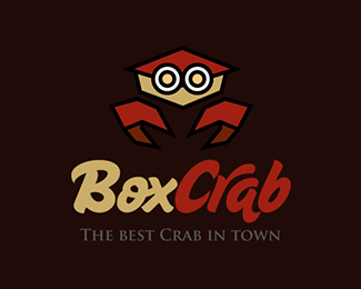 螃蟹元素logo作品