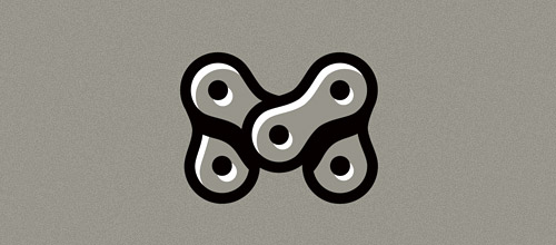 重叠图案logo作品