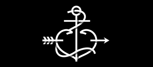 重叠图案logo作品