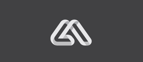 重叠图案logo作品