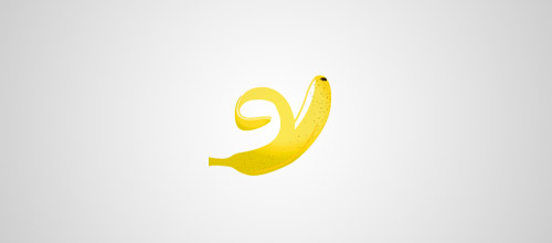 香蕉元素logo作品