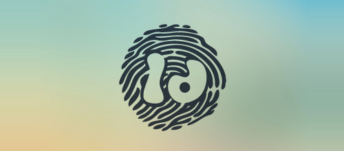 指纹图案标志设计