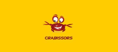 螃蟹元素logo作品