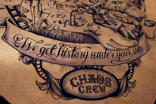 Chaos Crew:纹身海报设计