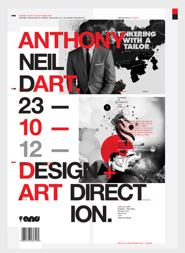 南非设计师Anthony Neil Dart现代简约风格海报设计欣赏