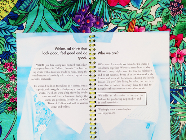 SW&Auml;RK the whimsical shirt时装画册设计