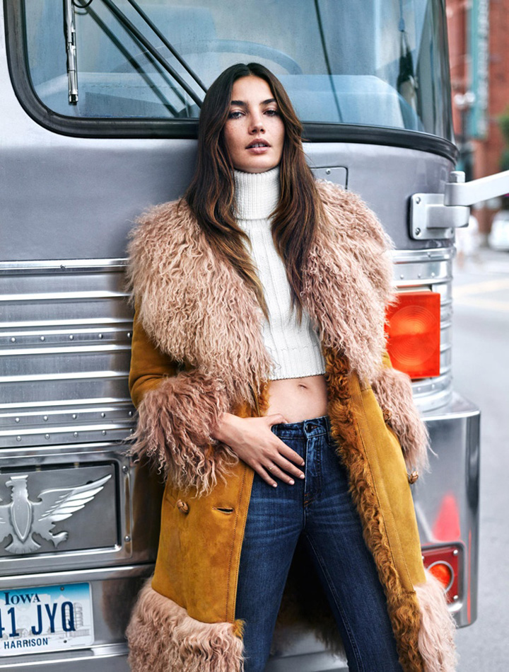 超模Lily Aldridge 演绎《The Edit》杂志时尚大片