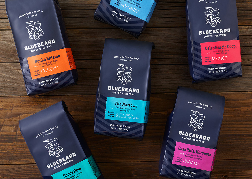Bluebeard Coffee Roasters咖啡包装