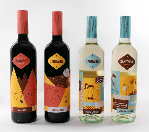 Sangwine包装设计酒瓶设计