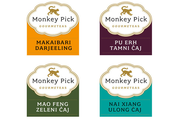 Monkey Pick Gourmeteas品牌设计包装设计作品