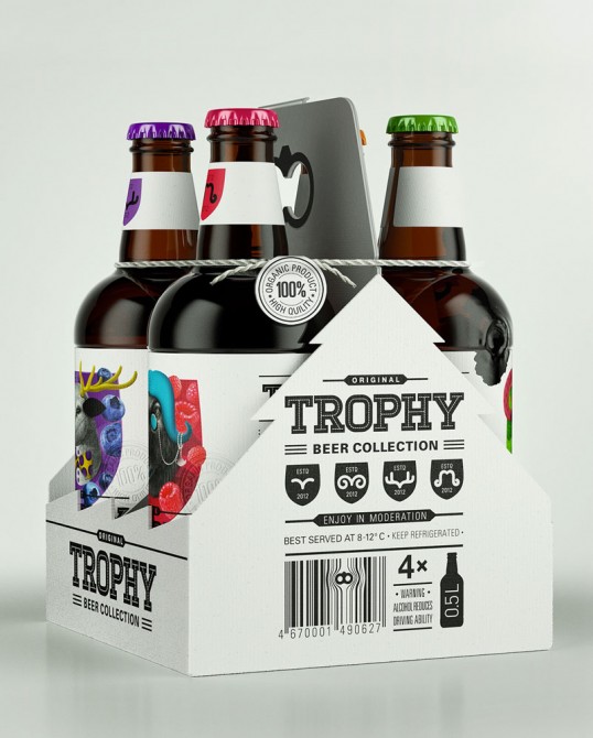 Trophy Beer包装设计作品欣赏