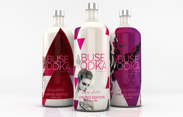 多彩时尚靓丽的ABUSE VODKA伏特加包装设计