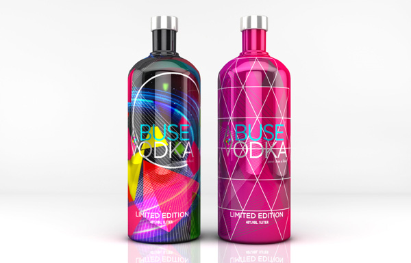 多彩时尚靓丽的ABUSE VODKA伏特加包装设计