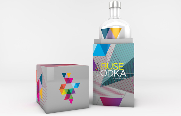 多彩时尚靓丽的ABUSE VODKA伏特加包装设计