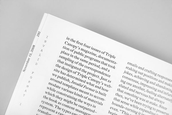 简洁An Anthology of Triple Canopy书籍版式设计欣赏