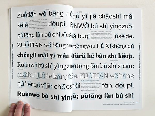 《文字的并存：多种语言文字信息设计》瑞士字体设计画报特刊