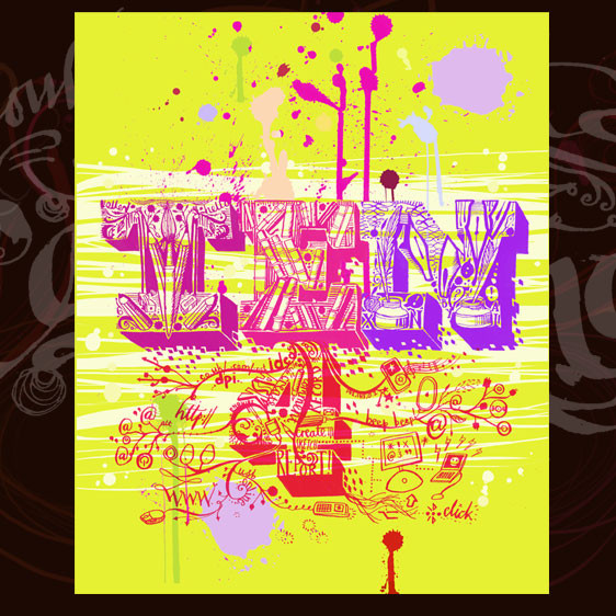 SarahJ.Coleman的商业插画及字体设计