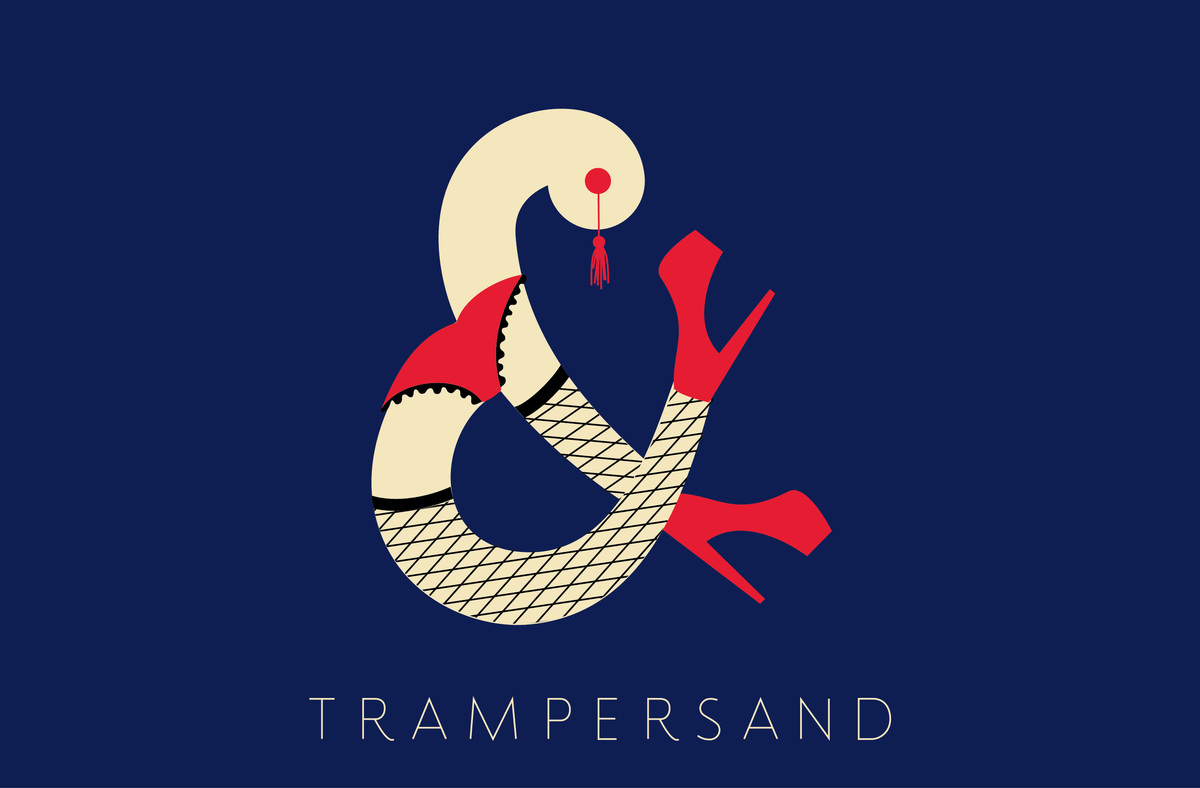 The Amperclan有趣的插画字体设计