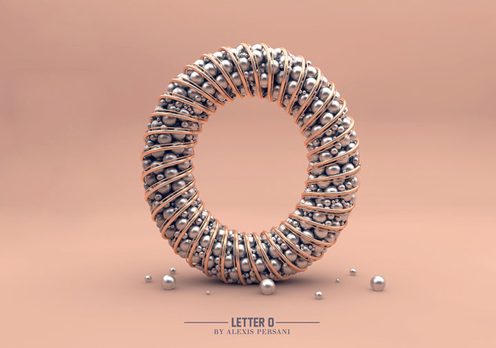 Alexis Persani精彩3D字体设计
