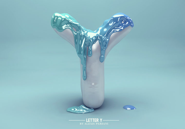 Alexis Persani精彩3D字体设计