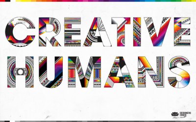 Creative Humans几何艺术字体设计