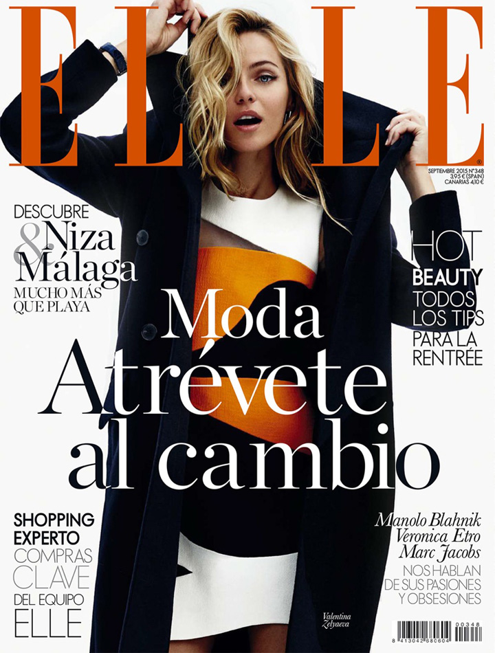 超模Valentina Zelyaeva（瓦伦蒂娜·赞亚娃）Elle杂志时尚大片