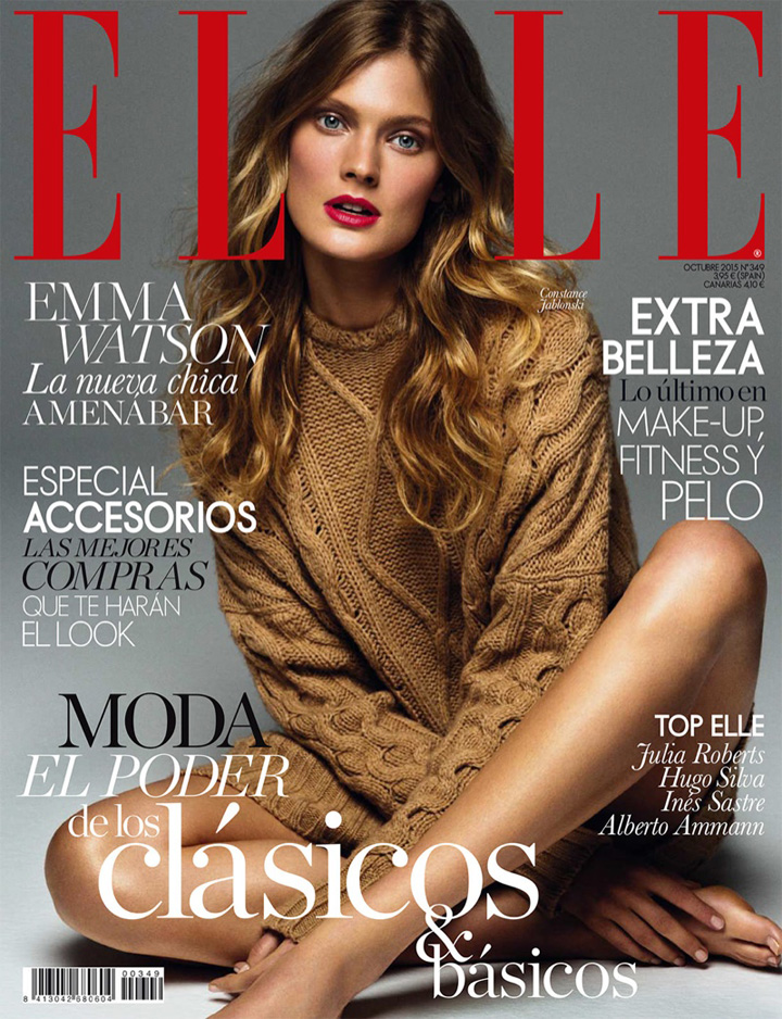 超模Constance Jablonski《Elle》杂志大片